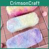 Adorable Gradient Color Soft Plush Pencil Box With Spacious Design For School Supplies