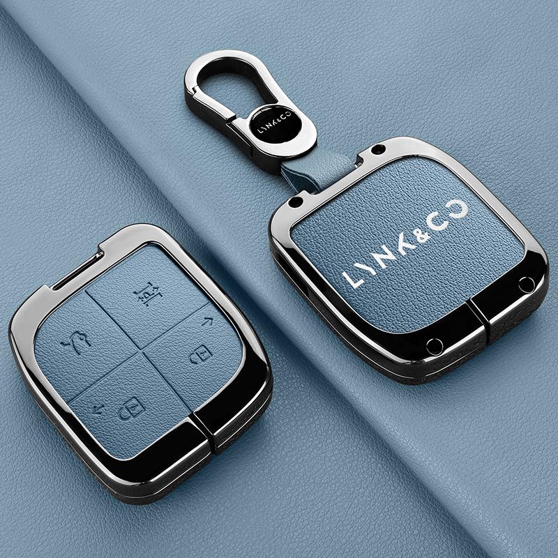 Чехол-брелок для смарт-ключа автомобиля из цинкового сплава и кожи Lynk & Co Lynk&Co 08 - Корпус брелока Чехол для автомобильного ключа Аксессуары