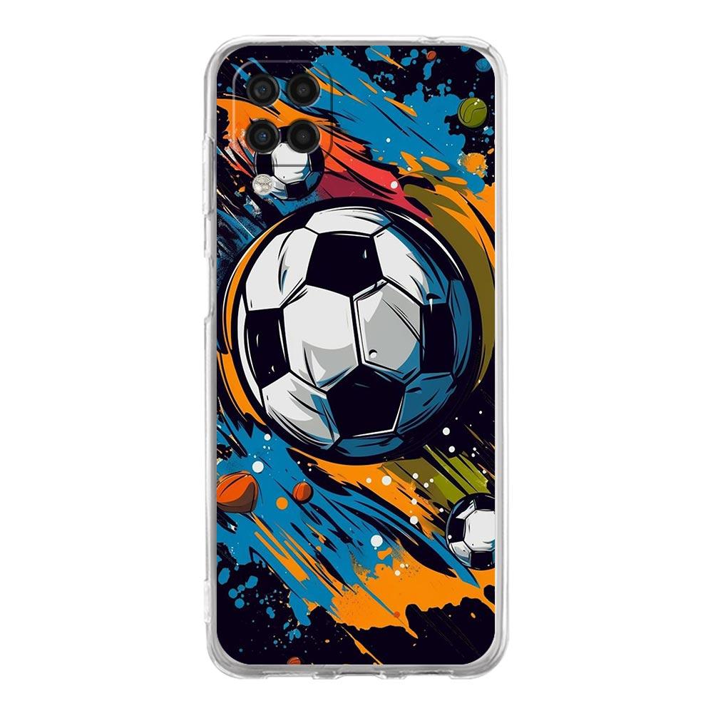 Case For Samsung A54 A52 A50 A70 A30 A40 A20S A20E A02S A12 A14 A22 A24 A42 A34 A32 5G A04s Cover Football Passion Soccer Ball