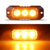 1PCS 3LED 12-24V Car Strobe Warning Grille Lights For Vehicle Flashing Universal Car Accessorie Tools Hazard Tail Light Assembly