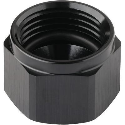 6AN Female Flare Cap Port Plug Block Off Fitting Adapter с внутренним уплотнительным кольцом Алюминий Черный