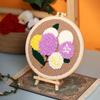 Plant Style Russian Poke Embroidery Handmade DIY Material Package Wool Thread Pier Embroidery Poke Embroidery Set
