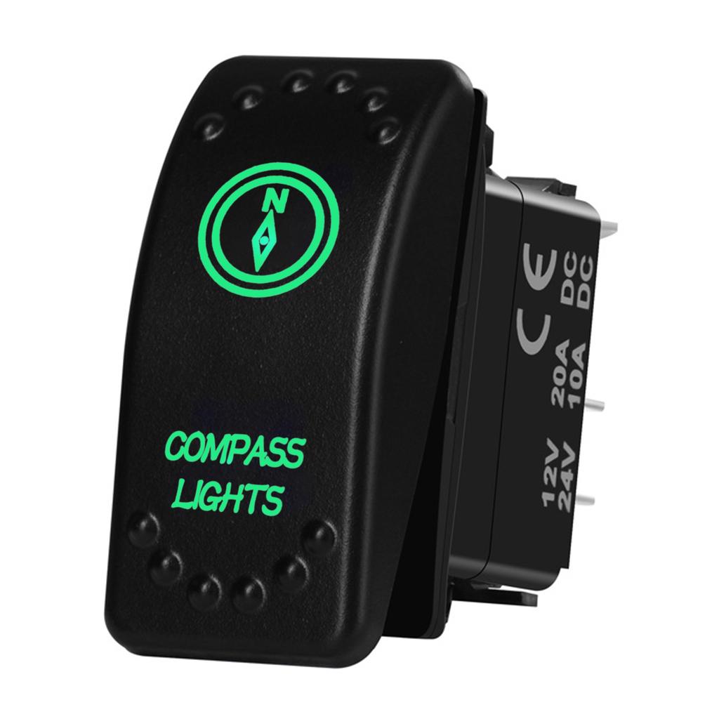 12V 20A Boat Car Rocker Switch ON OFF / ON OFF ON Toggle Switch Green Led Bar Anchor Flood Light for ARB CARLING NARVA 4x4 Truck Battery Switches5