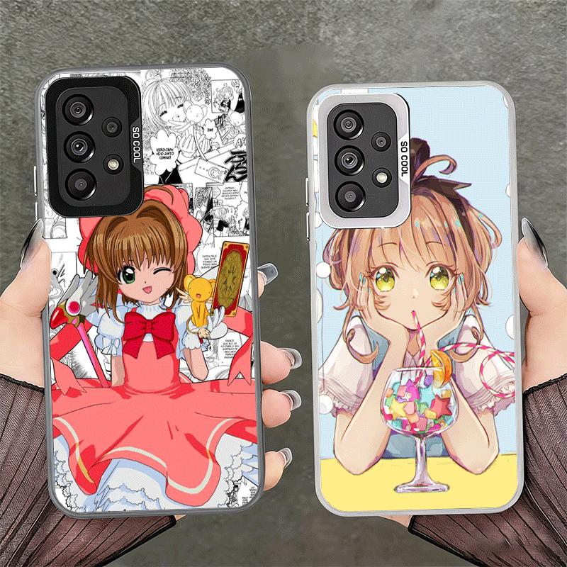 Мягкий чехол для телефона с аниме CardCaptor Sakura для Samsung A17 A16 A15 A14 A13 A57 A56 A55 A54 A53 A37 A36 A35 A34 A33 A26 A25 A24 A23