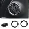 2x Накладка-кольцо на динамик передней двери для Jeep Grand Cherokee 2011+ из углеволокна