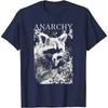 Футболка ANARCHY RACCOON FUNNY Мужские футболки Винтажные футболки Графические футболки Футболки большого размера Повседневные хлопковые футболки на все времена