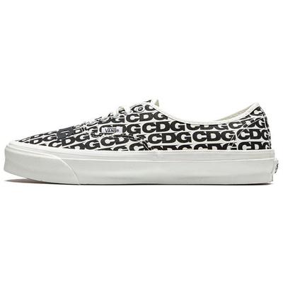 Comme des Garçons x OG Authentic LX CDG Принт - Blanc De Blanc 2018 Унисекс Кроссовки Белый Черный VN0A4BV9SHM