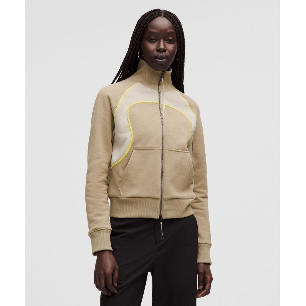 Lululemon Тяжелый французский терри на молнии Коллекция Slnsh Цвет Sheer Oak Mojave Tan