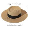 UV Protection Sun Hats Wide Brim Beach Hats French Elegant Holiday Straw Hat