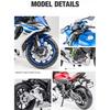 1/12 SUZUKI GSX-R1000, литая под давлением игрушка из сплава мотоцикла, модель автомобиля мотоцикла, соединительная головка, резиновые шины, мотоцикл, автомобиль для мальчика, подарок