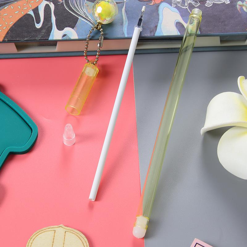 Школьный сезон 10 шт. 0,5 мм креативная вселенная шариковая лампа подвесная ручка высококачественная подвесная гелевая ручка маленькая свежая канцелярская ручка для экзамена черная водяная ручка