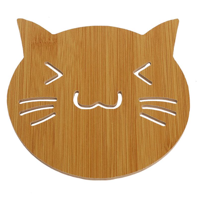 Настольный коврик Деревянный мультипликационный теплоизоляционный коврик Настольный коврик Нескользящий коврик для сковороды Коврик Коврик Коврик для чашки