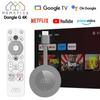 HOMATICS Dongle G 4K Google TV Stick Netflix 4K Google Certified 2G32G Amlogic S905Y4 Support Dolby Atmos AV1 H.265 2T2R Wifi Box