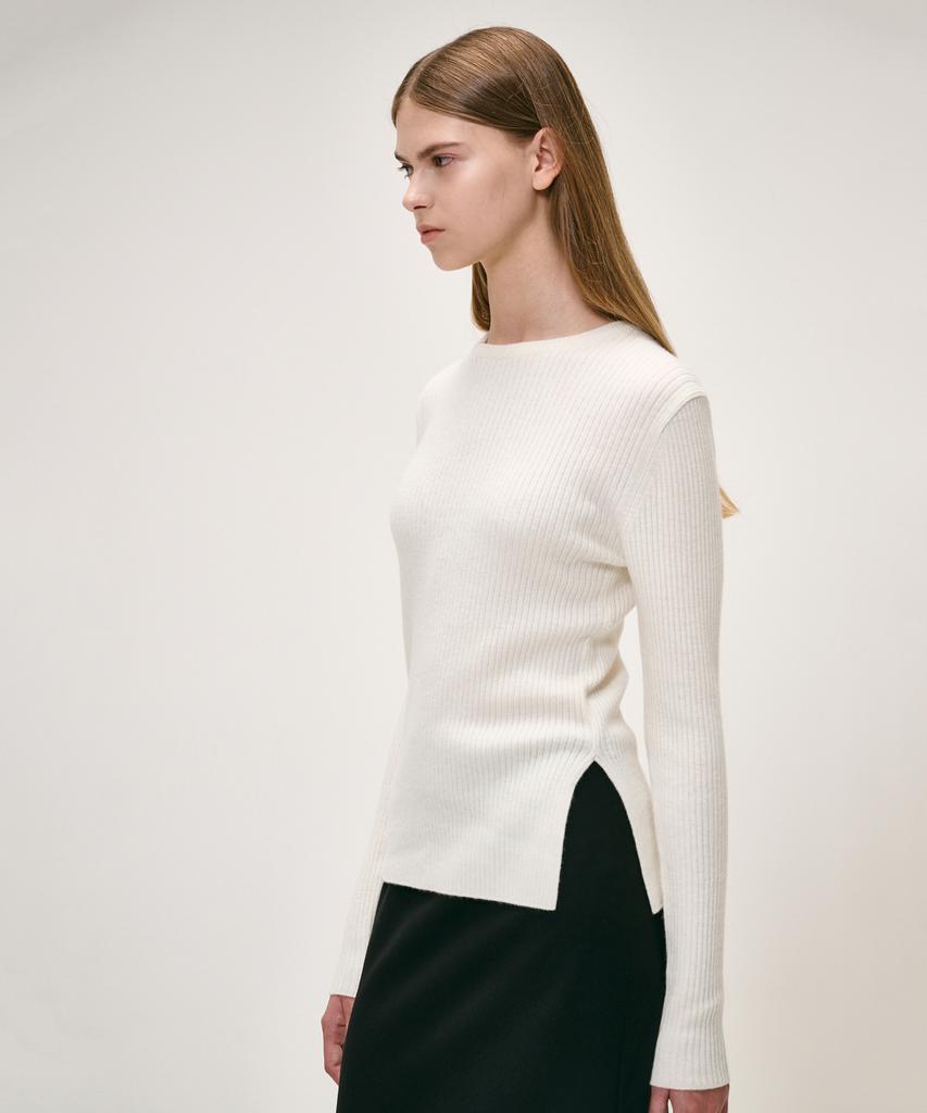 KEI CURRENT Rib Sweater_Ivory