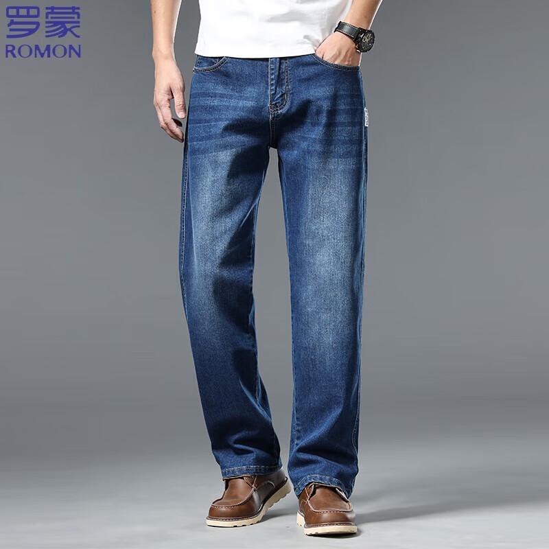 Мужские джинсы прямого кроя Romon свободного покроя, стрейч