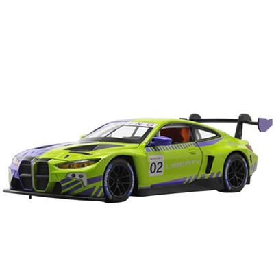 1/24 BMW M4 GT3 литой спортивный автомобиль модель литой металл гоночный автомобиль транспортные средства модель имитация звук свет коллекция детские игрушки подарок