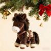 Cartoon Style Plush Horse Keychain Mini Pony Plush Pony Keychain  Backpack Decoration