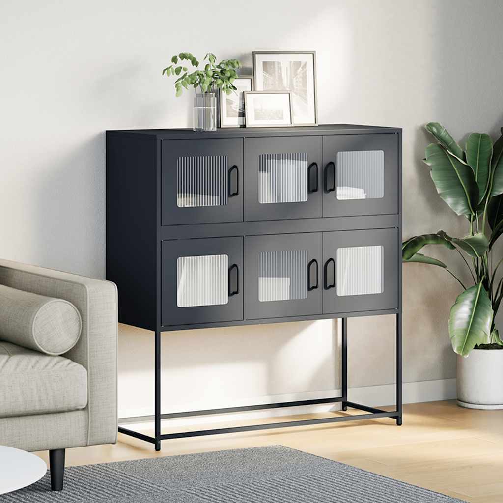 Sideboard Anthracite 100.5 x 39 x 107 cm Cold Rolled Steel