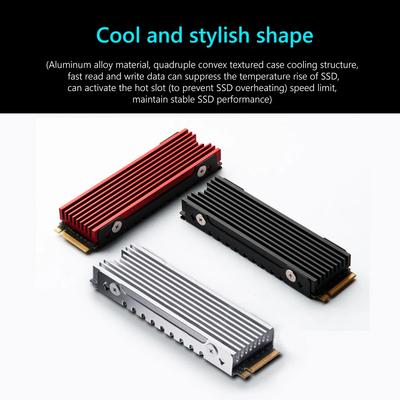 FinalCool M.2 SSD NVMe Радиатор M2 2280 Твердотельный Жесткий Диск Радиатор Алюминиевый Сплав Радиатор с Термопрокладкой для Настольного ПК