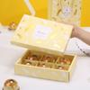 10pcs Yellow Feather Hot Stamping Packaging Boxes 6-piece Packaging Boxes Suitable for Packaging Boxes Home Kitchens Packaging Supplies