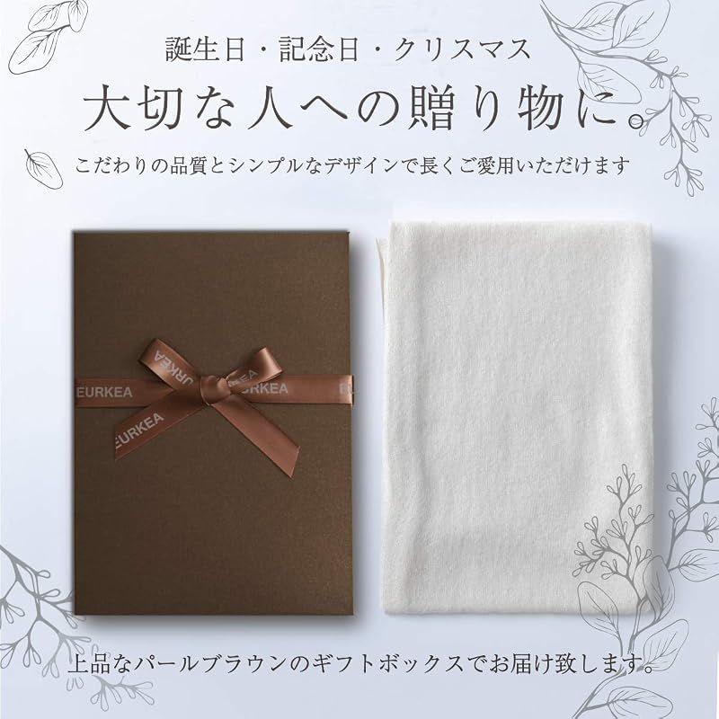 Б/у [НОВЫЙ] [EURKEA] Шарф-палантин для женщин, 100% кашемир, простой дизайн, подарок на День святого Валентина, Белый день, KASHIMIA20-D (слоновая кость) 1