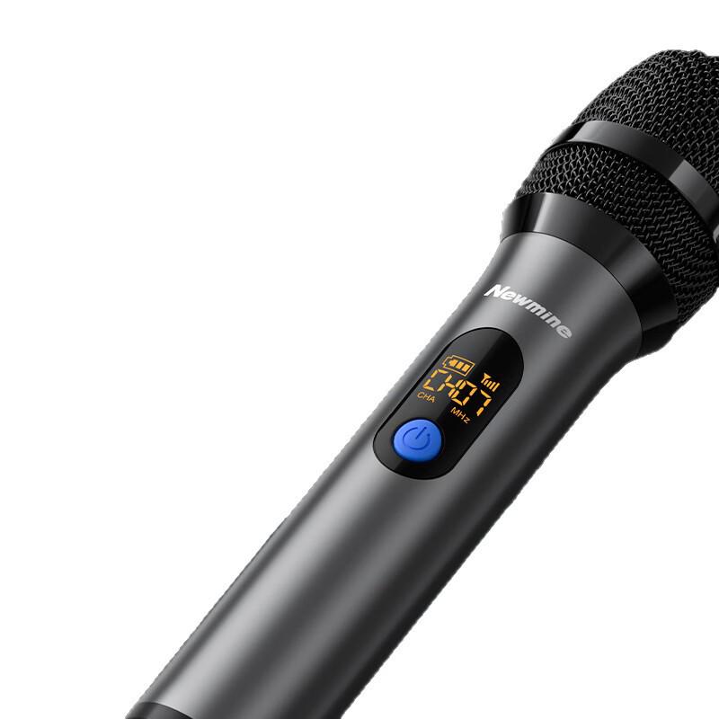 Newman MC110 UHF Wireless Microphone with Lithium Battery for KTV, Singing, Hosting, Speech, and Conference Sound Amplification.