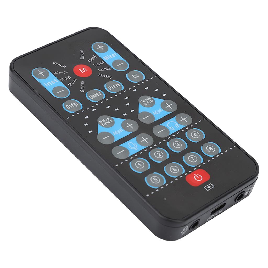 Мини-изменение голоса, 8 звуковых эффектов, поддержка нескольких языков, украшение, портативная звуковая карта для