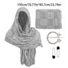 Medieval Wasteland Scarf Shawl Renaissant Costume Accessory With Shawl Brooch Unisex Cotton Blend Cloak for Halloween