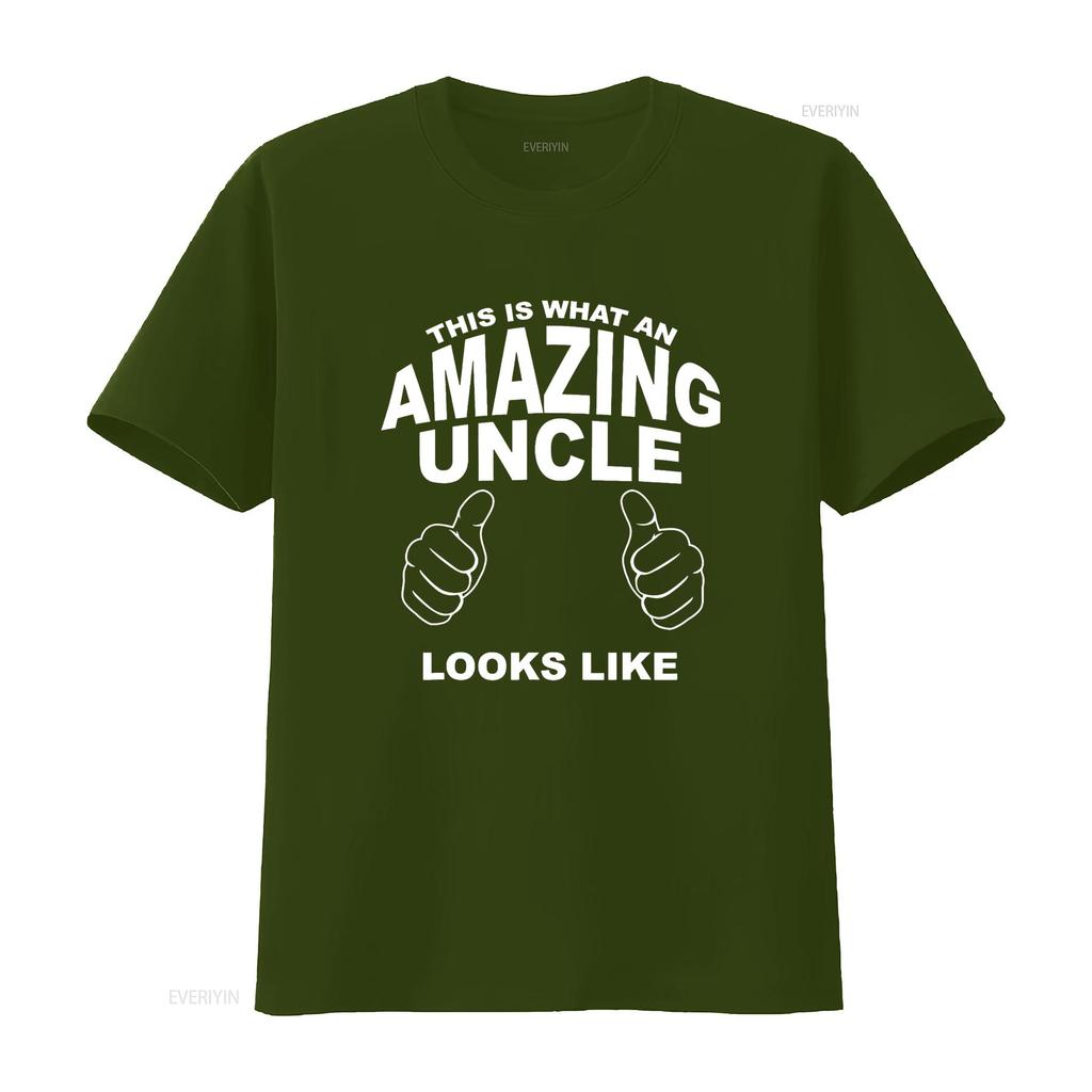 This Is What An Amazing Uncle Looks Like T Shirt vintage Washed Soft Versatile Stylish Casual Top For Everyday Wear fashion