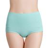 Women Plus Size Solid Color M-7XL Briefs Underwear High Waist Panties Cotton Underpants Lingerie