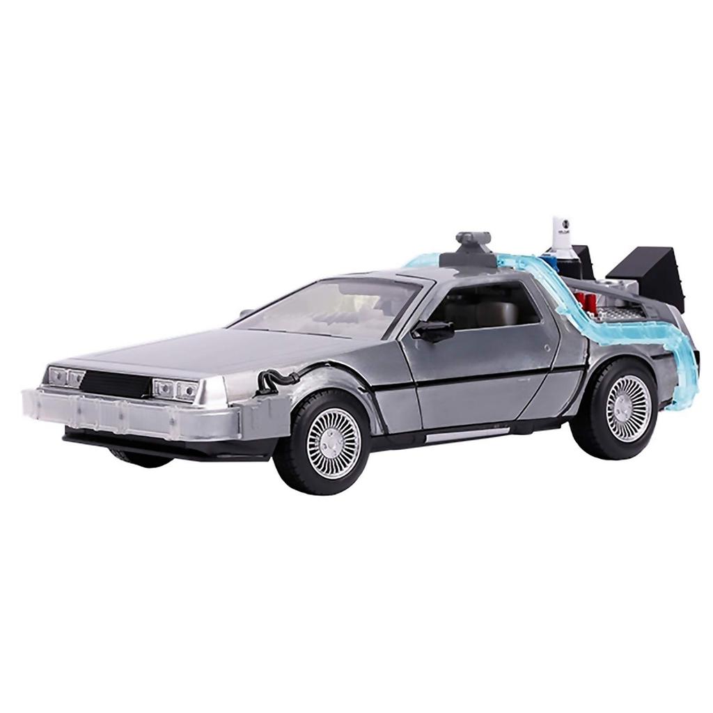 НАЗАД В БУДУЩЕЕ ЧАСТЬ II JADA TOYS 2019 ЛИТАЯ МАШИНА ВРЕМЕНИ МАШИНА DELOREAN С ОГНЯМИ BTTF 2 3 Мини-машина [Предмет]