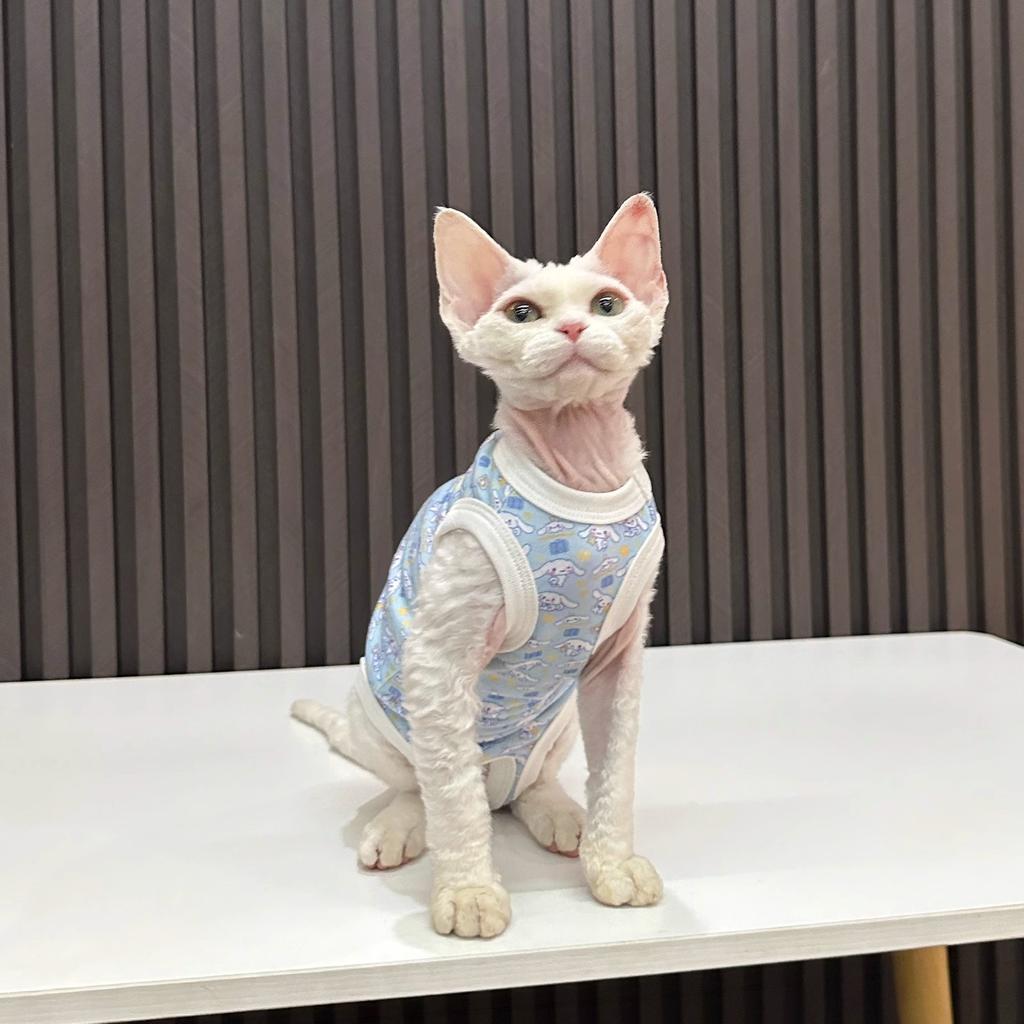 Новая всевключенная одежда для домашних животных на четыре лапы весенне-осеннего стиля с защитой живота без рукавов на четыре лапы для бесшерстных кошек c