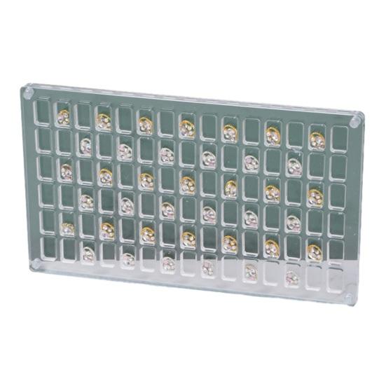 Подвеска для ногтей, коробка для хранения со стразами, с несколькими отделениями, прозрачная акриловая магнитная крышка, квадратная, прямоугольная, круглая, аксессуары для ювелирных изделий