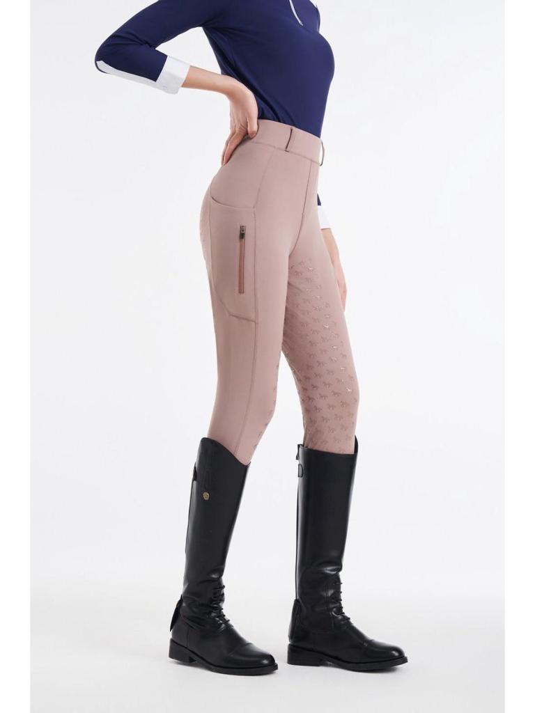 High Waist Full Seat Silicone Riding Pants: Slimming, Moisture-Wicking, Quick-Drying, High Elastic Fabric for Training and Competition.