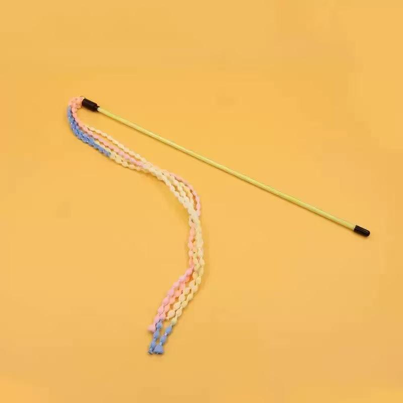Красочная весенняя игрушка-дразнилка для кошек с пружинкой