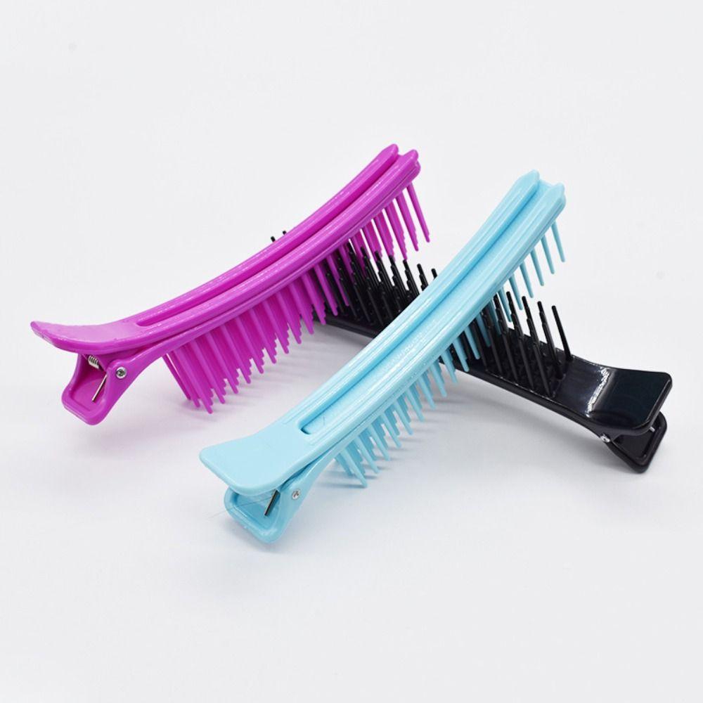 2Pcs ABS Multi Function Hair Clips Styling Tool Salon Hair Section Cutting Clips  Women