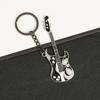 Guitar Shape Guitar Keychain Y2k Spot Drill Guitar Keychain  Backpack Accessories