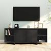 VidaXL TV Stand Black 130x35x50 Cm Engineered Wood 809585