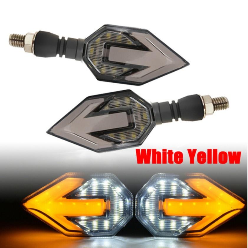 2023 2 шт мотоциклетные светодиодные указатели поворота последовательные желтые ударопрочные светодиодные индикаторы с низким энергопотреблением