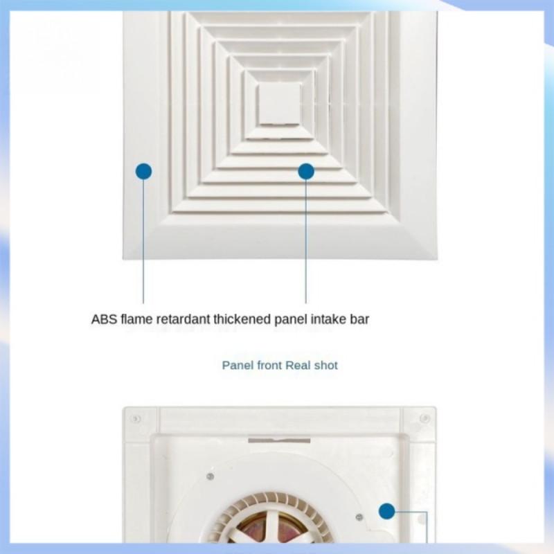 Бытовой бесшумный встроенный потолочный вытяжной вентилятор, кухонный вентилятор для ванной комнаты, туалетный потолочный вентиляционный вентилятор