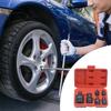 6Pcs Impact Socket Wrench Adapter Set 1/4 3/8 1/2 3/4inch Square Drive Adapter Reducer Spanner Hand Tool Kit with Case