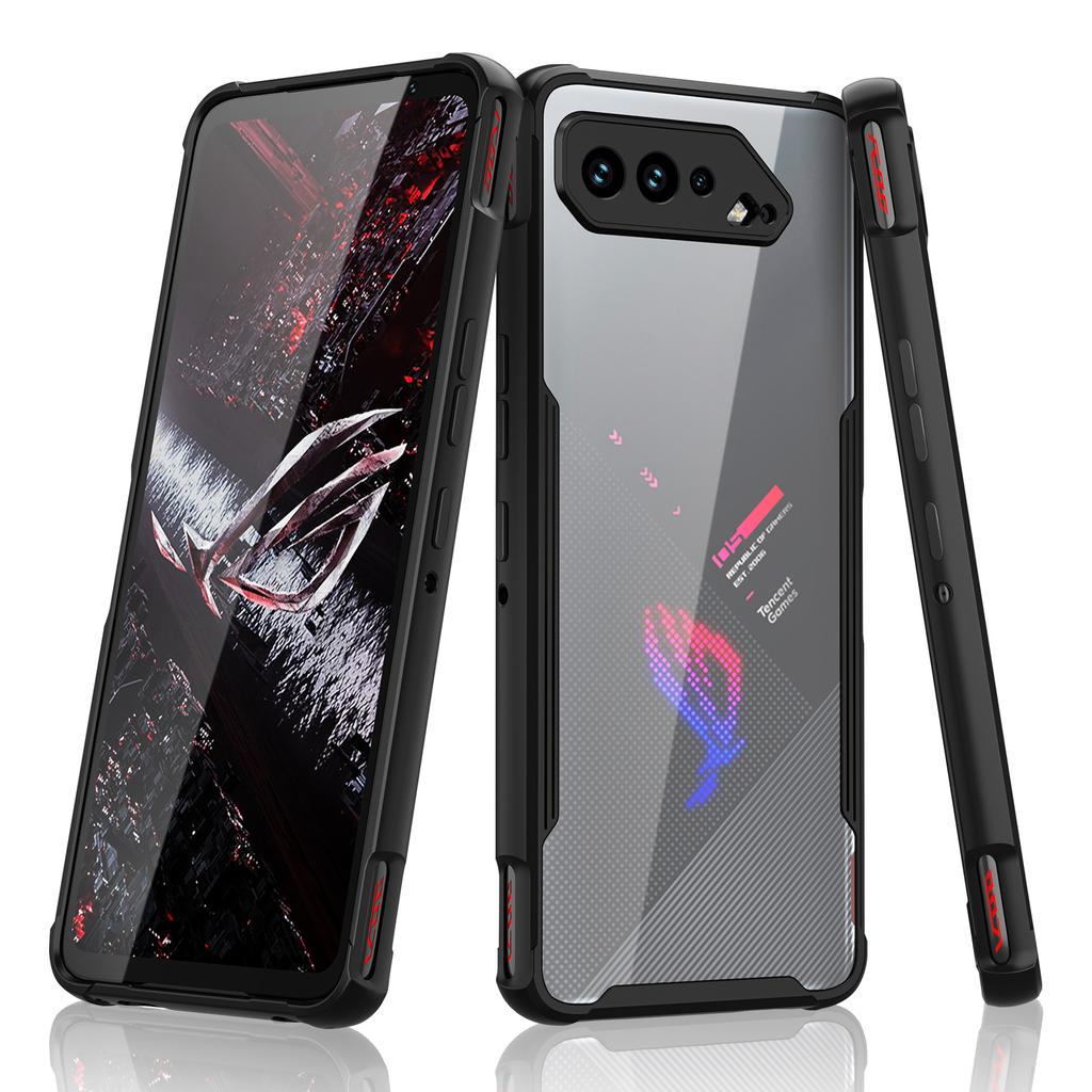 Чехол для ROG Phone 5 Ударопрочный Чехол для игрового телефона ASUS ROG 5/Pro/Ultimate Военная защита от падений Жесткая задняя панель из ПК Мягкий бампер из ТПУ
