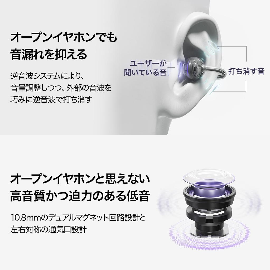 Беспроводные наушники HUAWEI FreeClip с открытыми вкладышами Bluetooth, 3-уровневая регулировка громкости, которые блокируют уши, легкая утечка звука