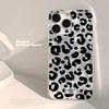 Luxury Leopard Painted Phone Case For iPhone 13 16 Pro Max 15 11 12 14 Plus 16promax 15promax 14promax 13promax Soft IMD Covers