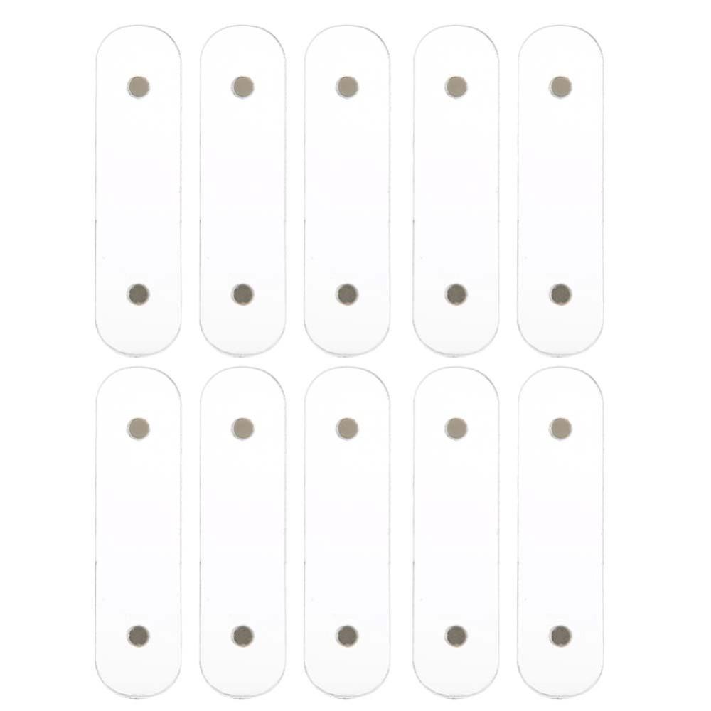 10PCS Magnetic Magnetic Nail Holder Acrylic Acrylic Strip Display Nail Color Chart Display