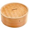 Cedar Chinese Steamer, 27cm, with Lid, 2-Tier Set, for Home and Commercial Use, Natural Wood