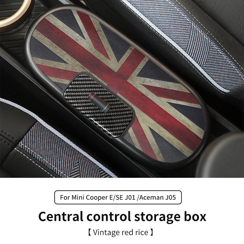 Бокс для хранения центральной консоли для BMW Mini Cooper E/SE J01 J05 Aceman 2024 2025 Бокс для хранения центрального подлокотника Автоаксессуары