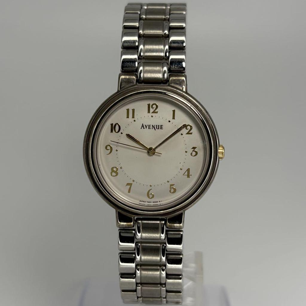 [Б/У] Кварцевые часы SEIKO Avenue с оригинальным браслетом, заменена батарейка