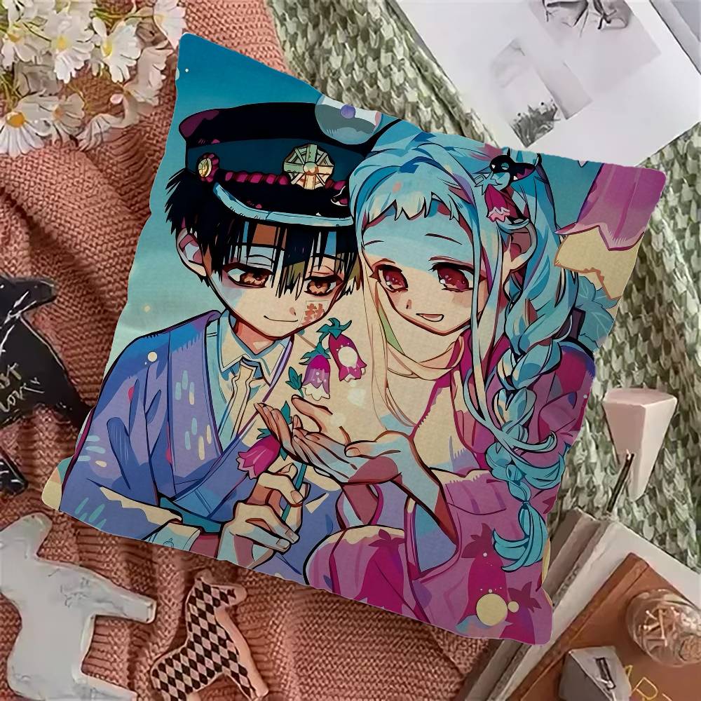 Toiletbound Hanakokun Manga Cushion Cover Pillowcase Upholstery Sofa Throw Pillow Home Decor Pillowcas