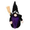 Faceless Old Man Doll Gnomes Plush Decoration Hand-made Brooms Witch Dolls With Dark Elf Hat For Living Room Display